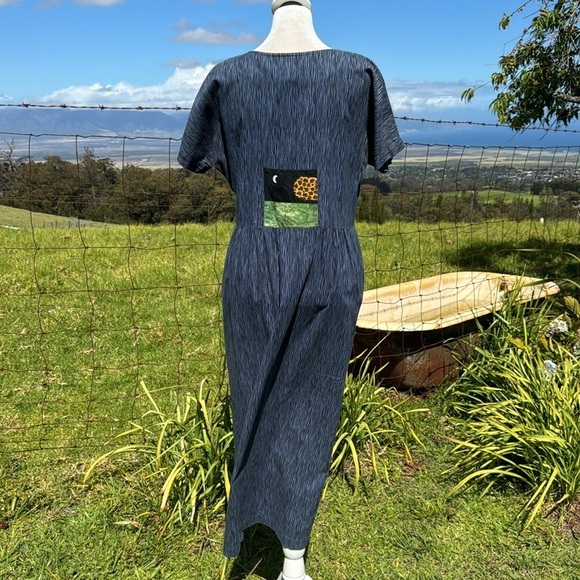 Kim Messier Retro Y2K Vintage Casual Abstract MIDI Art to wear Dress Small - Picture 5 of 11